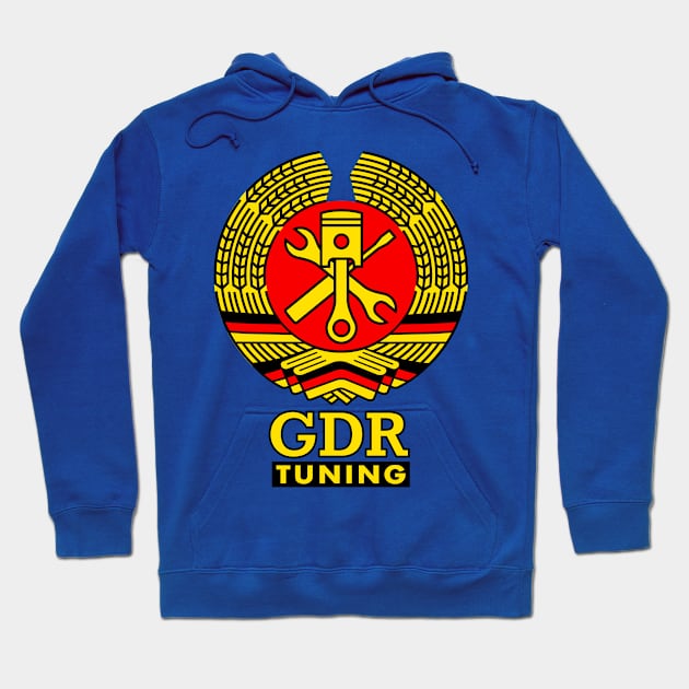 GDR workshop tuning coat of arms (colored) Hoodie by GetThatCar